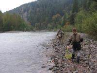 Bifogad bild: P� v�g upp l�ngs Cheakamus.JPG